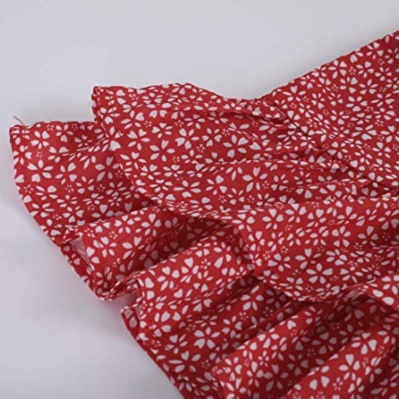 Floral A Line Mini Wrap Skirt - Picture 6 of 8